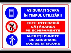 Panou asigurati scara in timpul utilizarii este interzisa catararea pe echipamente alegeti puncte de